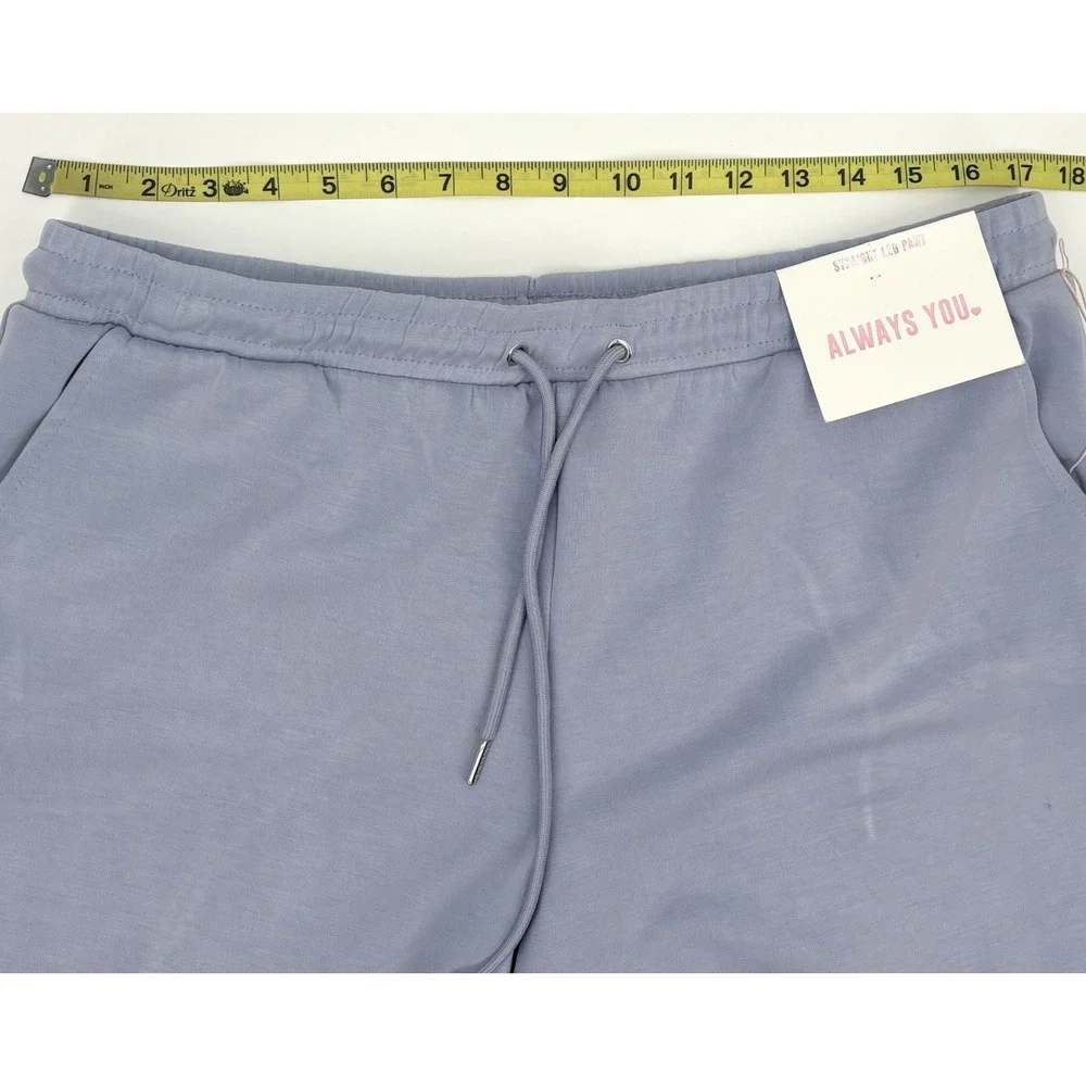 Always You Straight Leg Lounge Pants XL Lavender Thick Soft Stretch Pockets‎ NWT